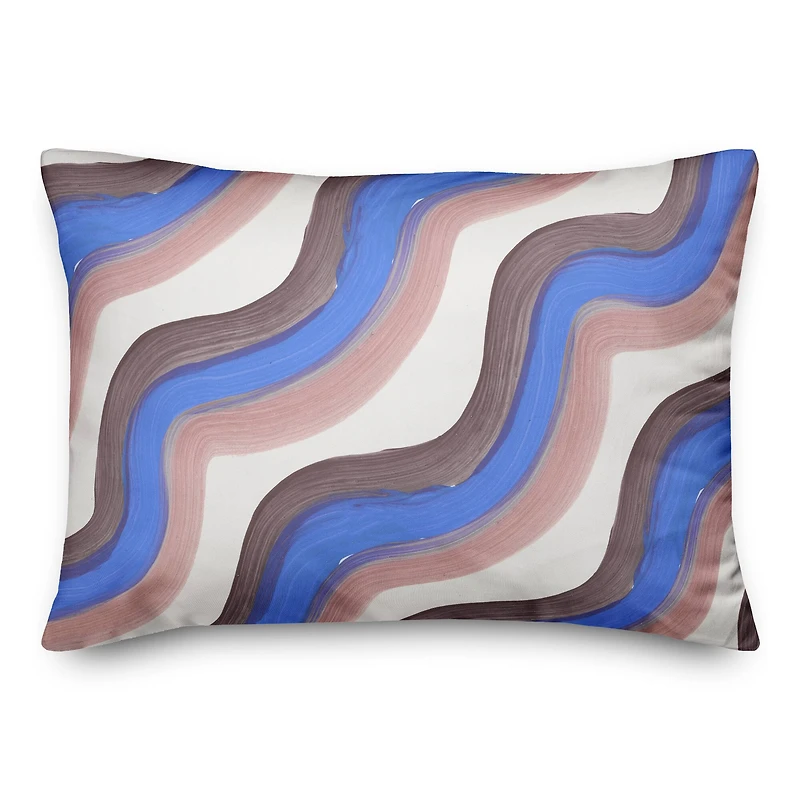Wave Print Throw Pillow
