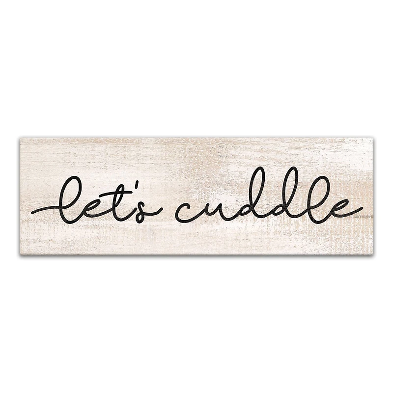 Let's Cuddle 36" x 12" Canvas Wall Art