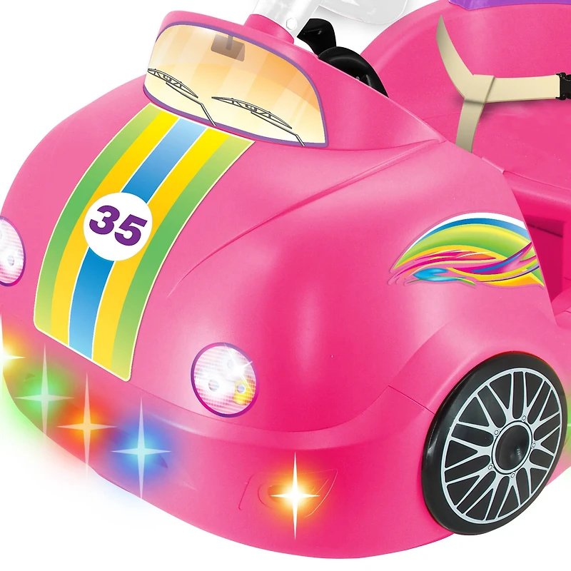 Kiddieland Pink Rainbow Powered Bumper Car