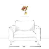 Bright Coastal Plant 12" x 16" Canvas Wall Art