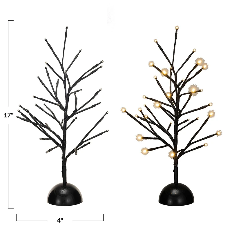 Hello Honey® 17" Black Metal Tree with 32 LED Lights