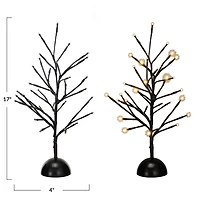 Hello Honey® 17" Black Metal Tree with 32 LED Lights