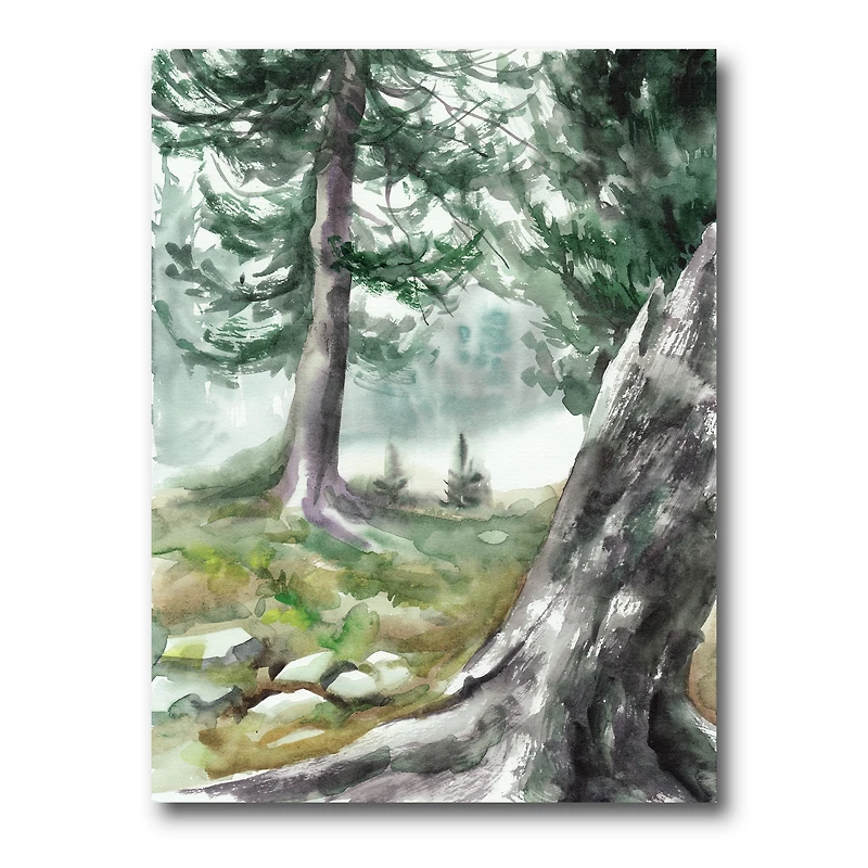 Designart - Pine Forest In The Early Morning