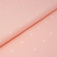 SINGER® Pink Polka Dot Cotton Fabric