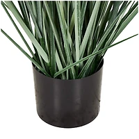 5ft. Onion Grass Tall Artificial Plant with Black Pot
