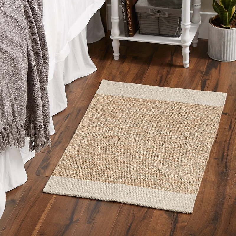 DII® Stone Variegated Border Hand-Loomed Rug, 2ft. x 3ft.