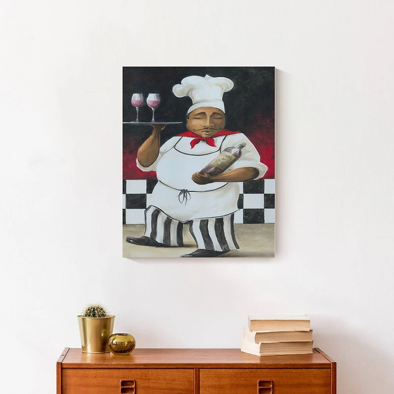 Serving Chef 16" x 20" Canvas Wall Art