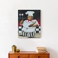 Serving Chef 16" x 20" Canvas Wall Art