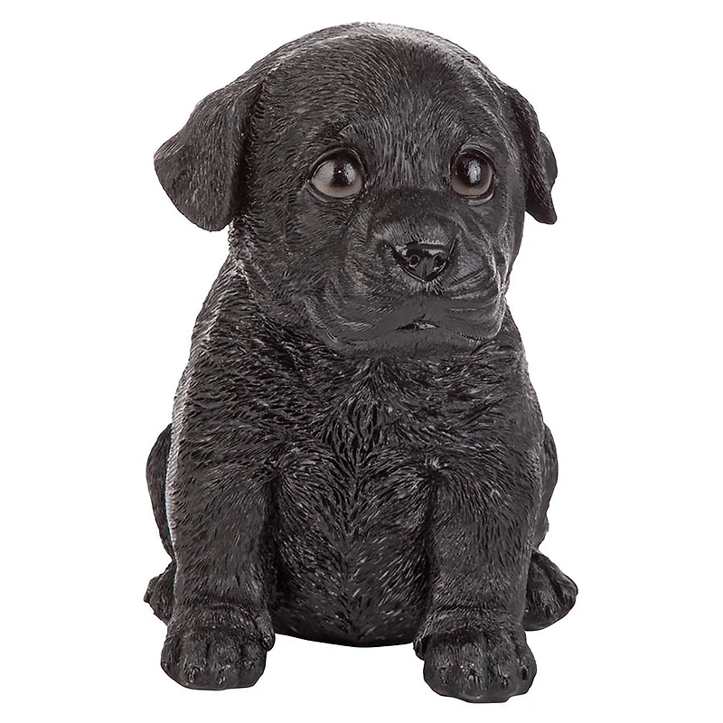 Design Toscano 6" Black Lab Puppy Partner Collectible Dog Statue