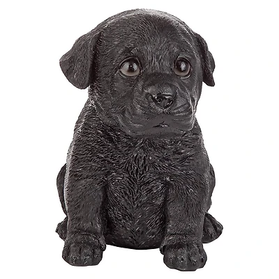 Design Toscano 6" Black Lab Puppy Partner Collectible Dog Statue