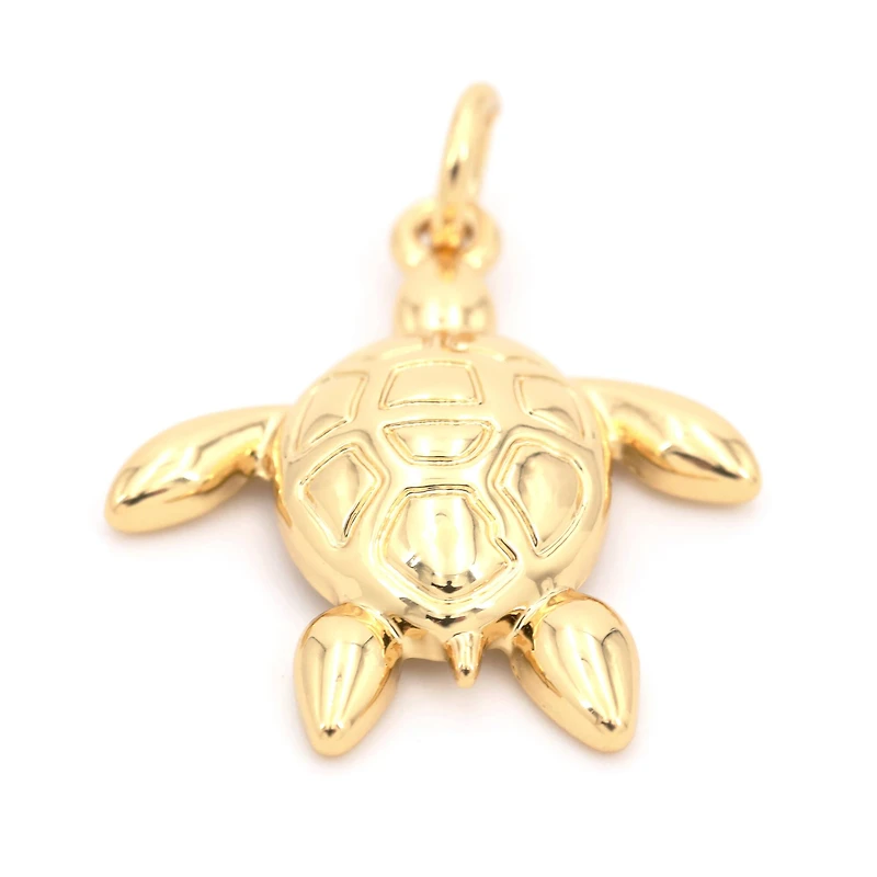 14K Gold Plated Turtle Charm by Bead Landing™