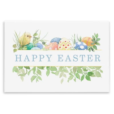 Stupell Industries Floral Happy Easter Wall Plaque Art