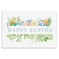 Stupell Industries Floral Happy Easter Wall Plaque Art