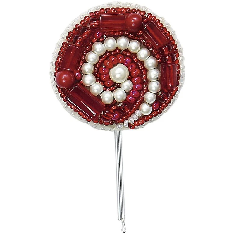 Crystal Art Beadwork Kit For Creating Broоch Lollipop