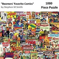 Hart Puzzles Boomers' Favorite Comics by Steve Smith 1,000 Piece Jigsaw Puzzle