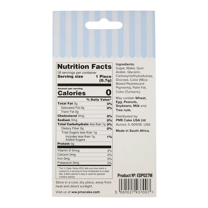 PME Cake Sweet Street™ Gold Stars Icing Decorations