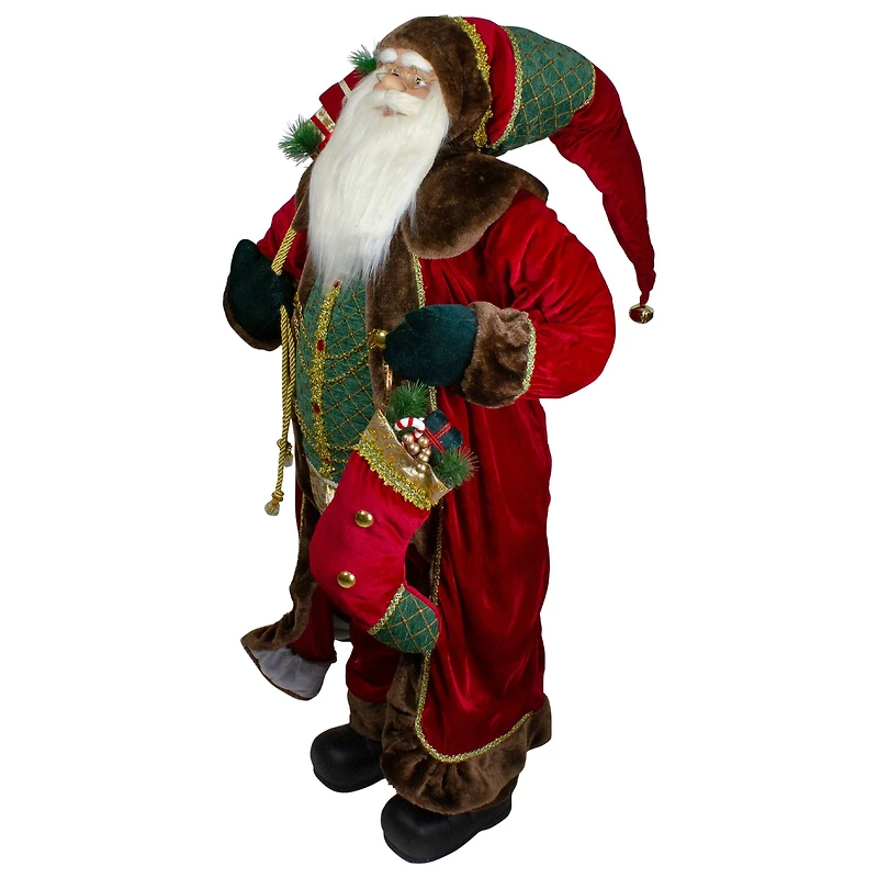 4ft. Standing Santa Christmas Figure with Presents