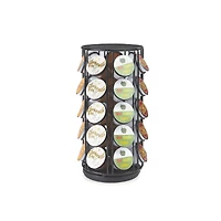 Mind Reader 35 Capacity Rotating Black Metal Carousel Coffee Pod Holder