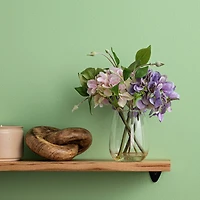 11" Light Pink & Purple Hydrangea Arrangement