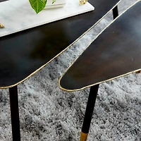 Black Metal Modern Accent Table Set