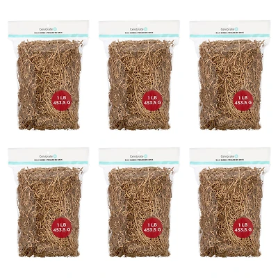 6 Pack: Kraft Paper Shreds by Celebrate It™, 1lb.