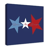 Simple Tri Star Canvas Wall Art