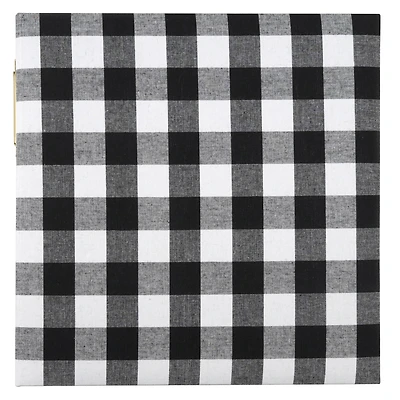 Black & White Buffalo Check D-Ring Scrapbook Album by Recollections™