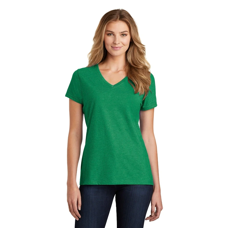 Port & Company® Fan Favorite™ Blend Ladies V-Neck T-Shirt
