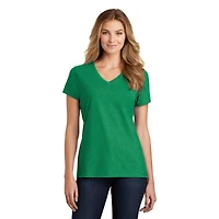 Port & Company® Fan Favorite™ Blend Ladies V-Neck T-Shirt