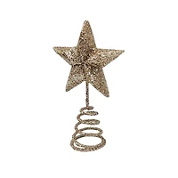 Mini Gold Star Tree Topper Decoration by Ashland®