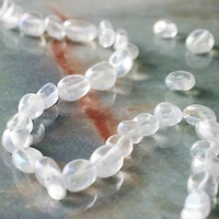 AB Plated Quartz Potato Beads by Bead Landing™