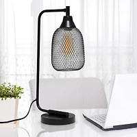 Lalia Home 19" Industrial Mesh Desk Lamp