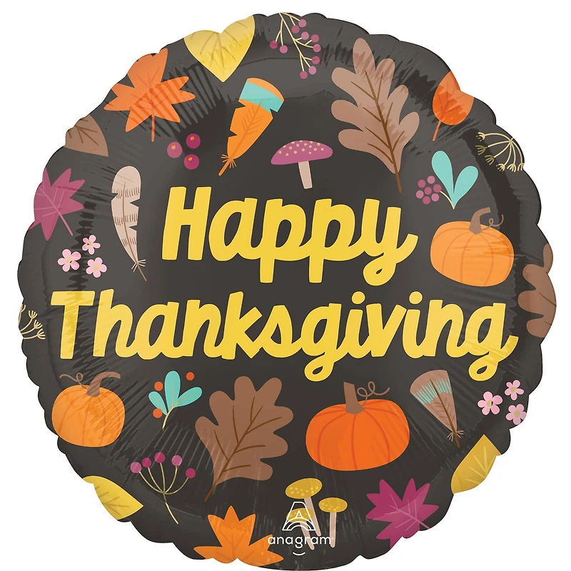 17" Happy Thanksgiving Foil Balloon
