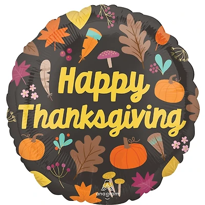 17" Happy Thanksgiving Foil Balloon
