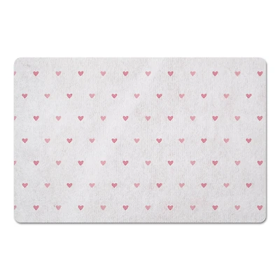 Simple Heart Pattern 27" x 18" Floor Mat