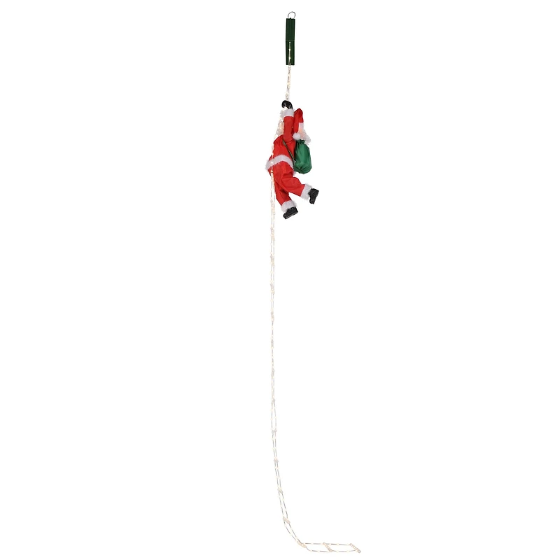 Mr. Christmas 10ft. Rope Ladder with Outdoor Animated Climbing Santa