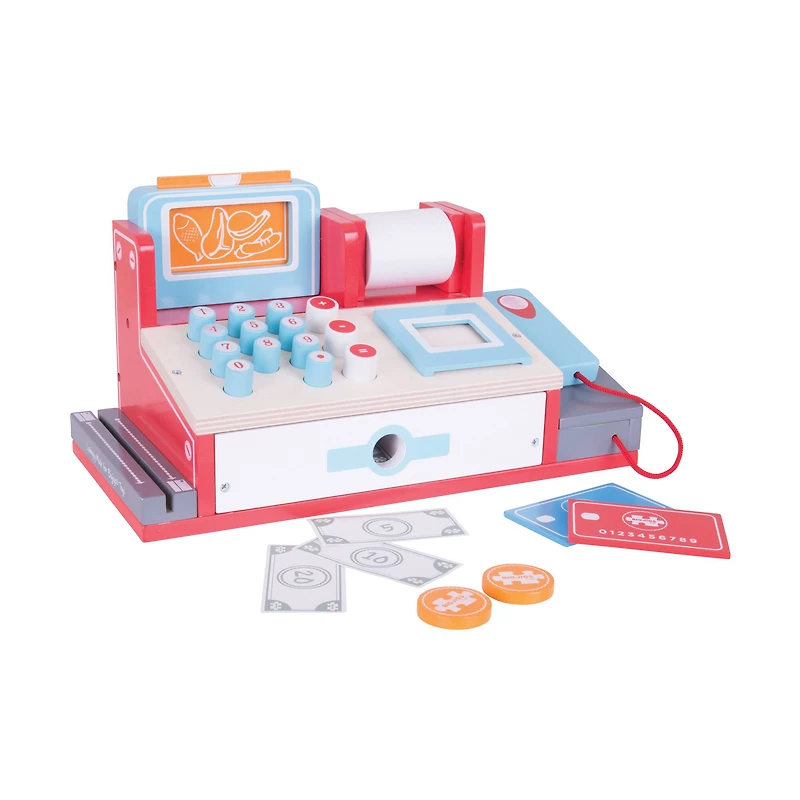 Wooden Shop Till with Scanner