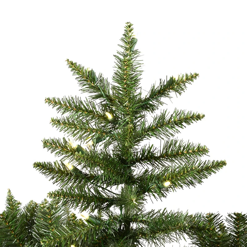 6.5ft. Pre-Lit Slim Camdon Fir Artificial Christmas Tree, Warm White Dura-Lit® LED Lights