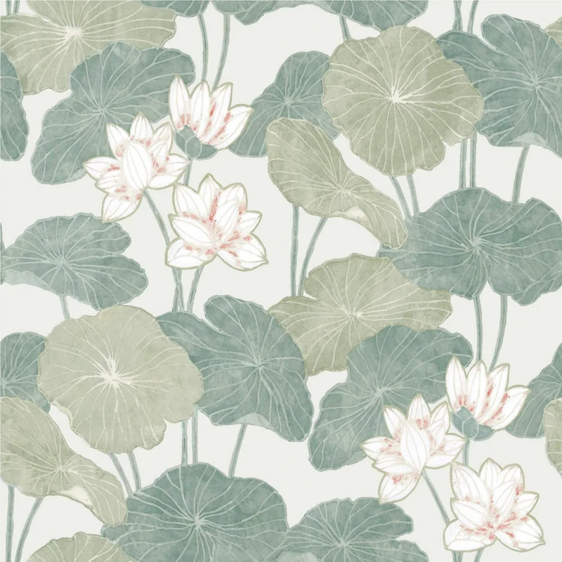 RoomMates Lily Pad Peel & Stick Wallpaper