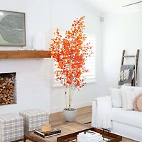 9ft. Potted Artificial Autumn Birch Tree