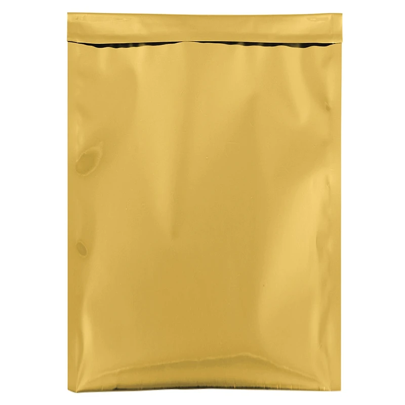 JAM Paper 12" x 18" Gold Foil Open End Envelopes with Self Adhesive Closure, 25ct.