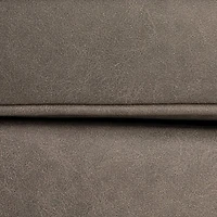 Hello Honey® Atley Ash Gray Vegan Leather Upholstered Modern Storage Ottoman