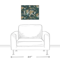 Feels Like Home Tropical Floral Canvas Wall Art