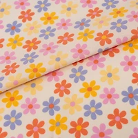 SINGER Retro Daisy Multi Cotton Fabric