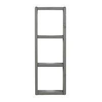 Gray Wood Contemporary Wall Shelf, 34" x 12" x 7"