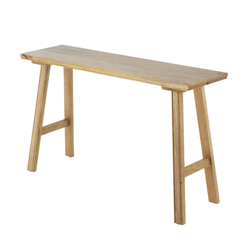 42" Brown Mango Wood Handmade Traditional Home Bench