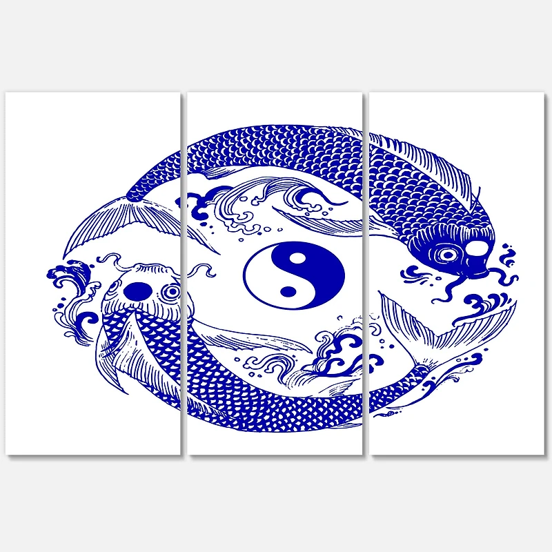 Designart - Chinoiserie Koi Fish II