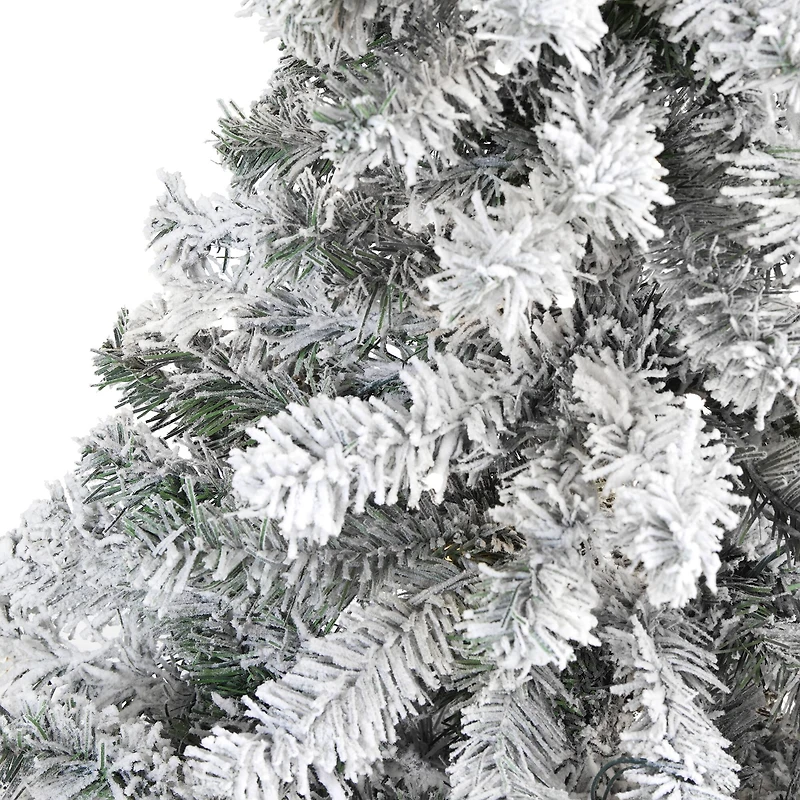 4ft. Unlit Flocked Rock Springs Spruce Artificial Christmas Tree
