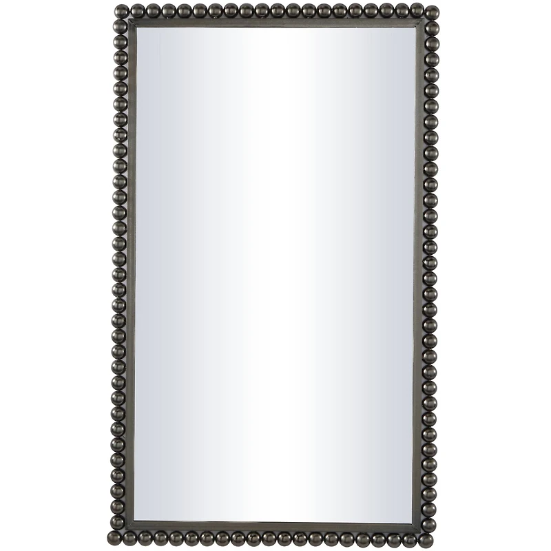 CosmoLiving by Cosmopolitan 40" Beaded Metal Wall Mirror