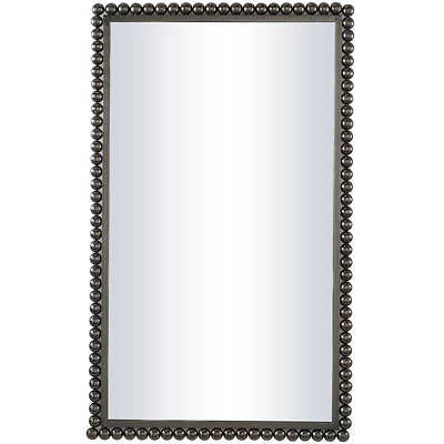 CosmoLiving by Cosmopolitan 40" Beaded Metal Wall Mirror